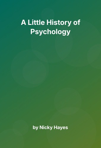Cover for A Little History of Psychology