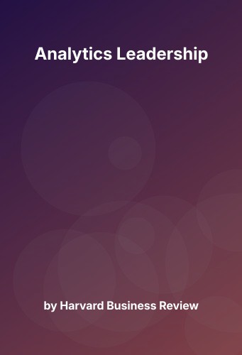 Cover for Analytics Leadership