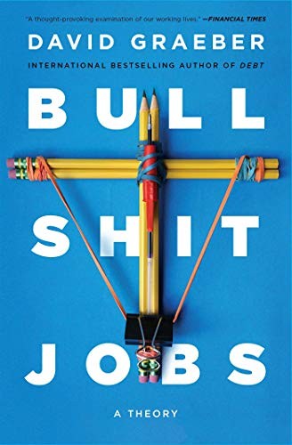 Book cover of Bullshit Jobs by David Graeber