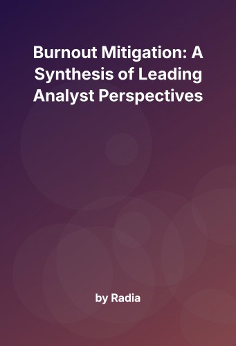 Cover for Burnout Mitigation: A Synthesis of Leading Analyst Perspectives
