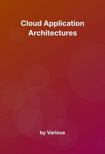 Cover for Cloud Application Architectures