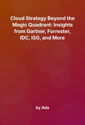 Cover for Cloud Strategy Beyond the Magic Qudrant