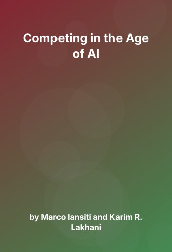 Cover for Competing in the Age of AI