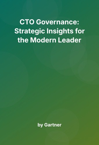 Cover for CTO Governance: Strategic Insights for the Modern Leader