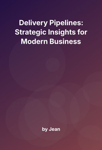 Cover for Delivery Pipelines: Strategic Insights for Modern Business