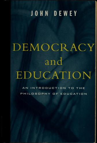 Book cover of Democracy and Education by John Dewey
