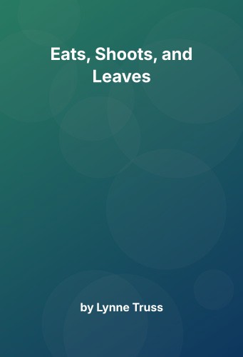 Cover for Eats, Shoots, and Leaves