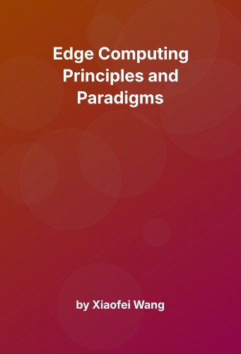 Cover for Edge Computing Principles and Paradigms