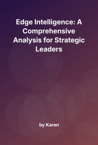 Cover for Edge Intelligence: A Comprehensive Analysis for Strategic Leaders