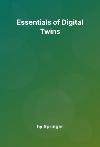 Cover for Essentials of Digital Twins