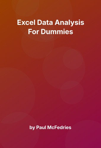 Cover for Excel Data Analysis For Dummies