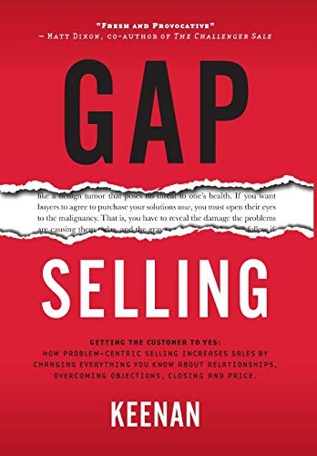 Book cover of Gap Selling by Keenan