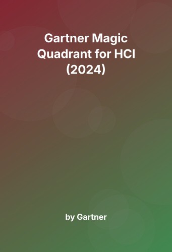 Cover for Gartner Magic Quadrant for HCI (2024)