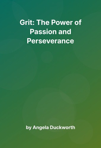Cover for Grit: The Power of Passion and Perseverance