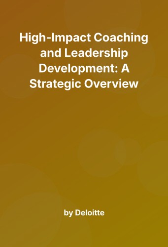 Cover for High-Impact Coaching and Leadership Development: A Strategic Overview