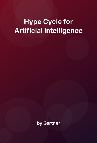 Cover for Hype Cycle for Artificial Intelligence