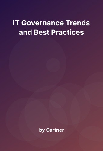 Cover for IT Governance Trends and Best Practices