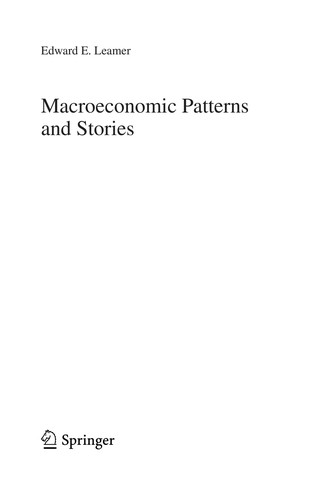 Book cover of Macroeconomic Patterns and Stories by Edward Leamer
