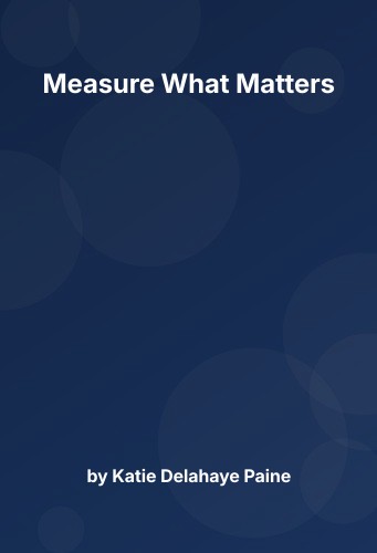 Cover for Measure What Matters
