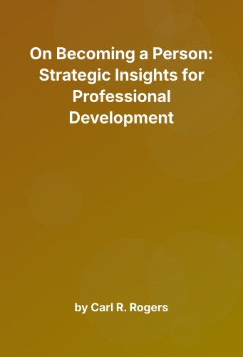Cover for On Becoming a Person: Strategic Insights for Professional Development