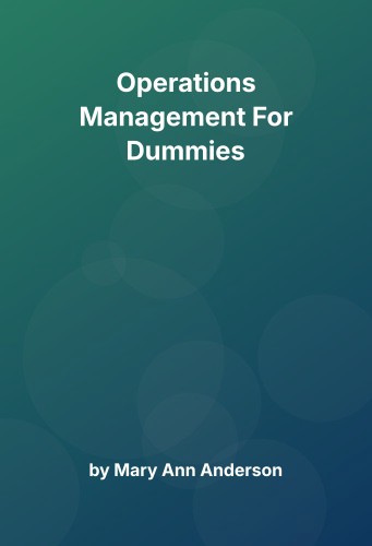 Cover for Operations Management For Dummies