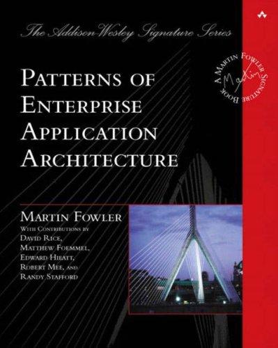 Book cover of Patterns of Enterprise Application Architecture by Martin Fowler
