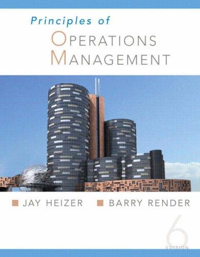 Book cover of Principles of Operations Management by Jay Heizer