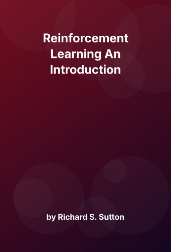 Cover for Reinforcement Learning An Introduction