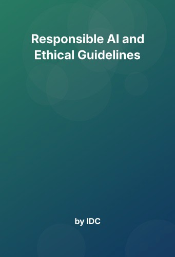 Cover for Responsible AI and Ethical Guidelines