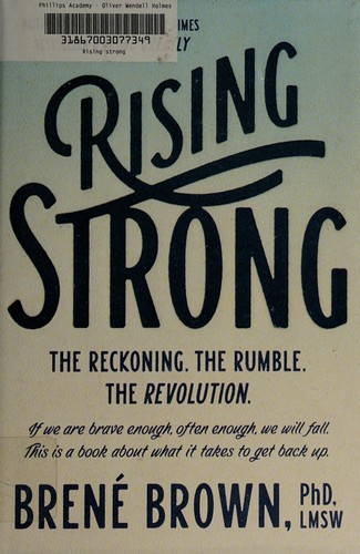 Book cover of Rising Strong by Brené Brown