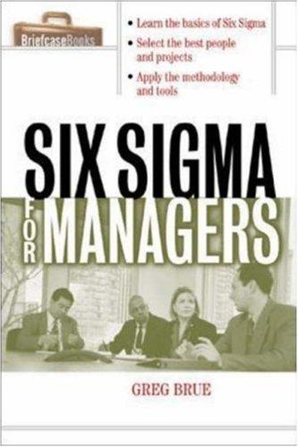 Book cover of Six Sigma for Managers by Greg Brue