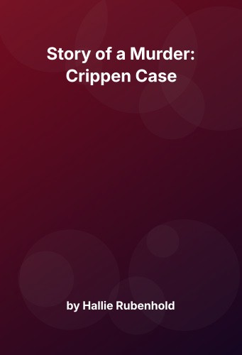 Cover for Story of a Murder: Crippen Case