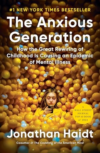 Book cover of The Anxious Generation by Jonathan Haidt