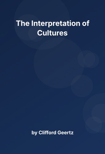 Cover for The Interpretation of Cultures
