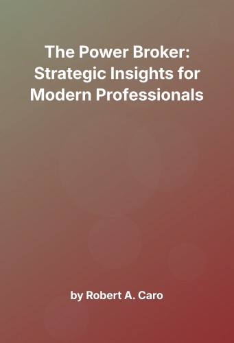 Cover for The Power Broker: Strategic Insights for Modern Professionals