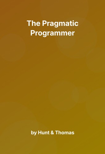 Cover for The Pragmatic Programmer