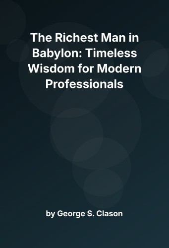 Cover for The Richest Man in Babylon: Timeless Wisdom for Modern Professionals