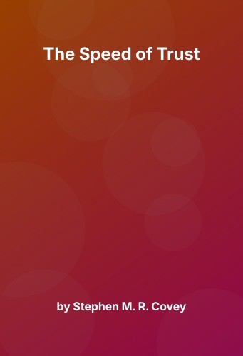 Cover for The Speed of Trust