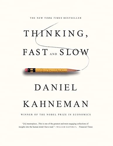 Book cover of Thinking Fast and Slow by Daniel Kahneman